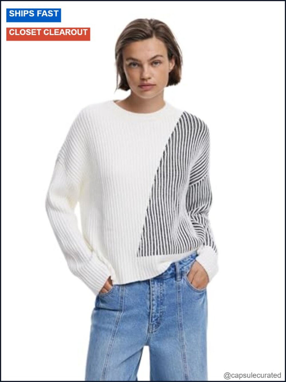 Women's Flat Knit Thick Gauge Pullover Sweater Long Sleeve Turtle Neck Cotton